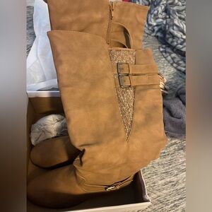 XOXO Foot wear Faux  leather boots